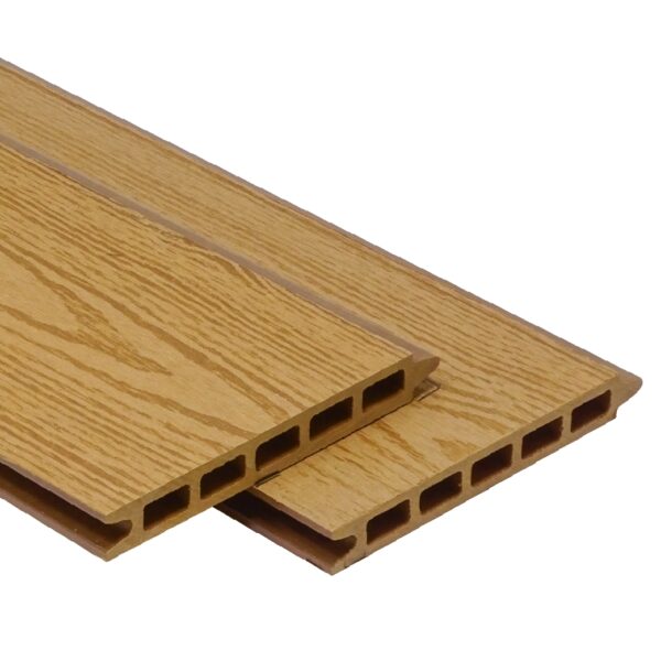 Golden Oak wood grain WPC wood plastic composite fence board - CFB-W-Golden Oak