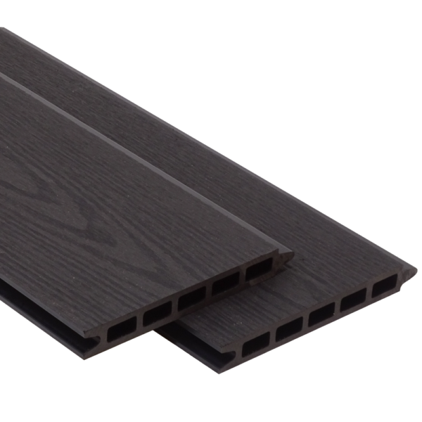 Black wood grain WPC wood plastic composite fencing board -  CFB-W-Black