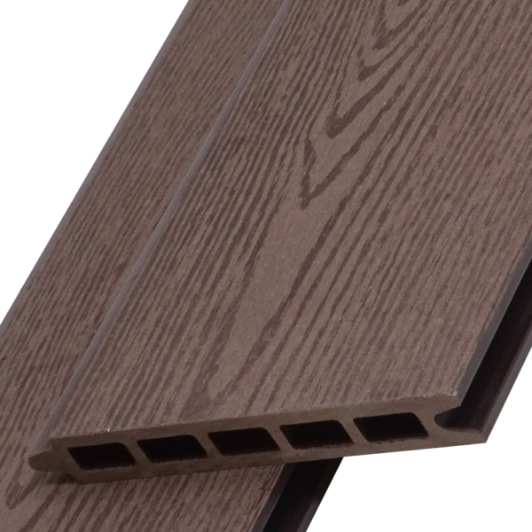 Brown wood grain WPC wood plastic composite fence board - CFB-W-Brown - Image 2