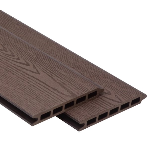 Brown wood grain WPC wood plastic composite fence board - CFB-W-Brown