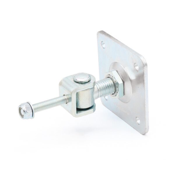 CR 20 PS 40 Z Adjustable Hinge 40mm with 100mmPlate & fixing screw Square tube M20 Thread & nut