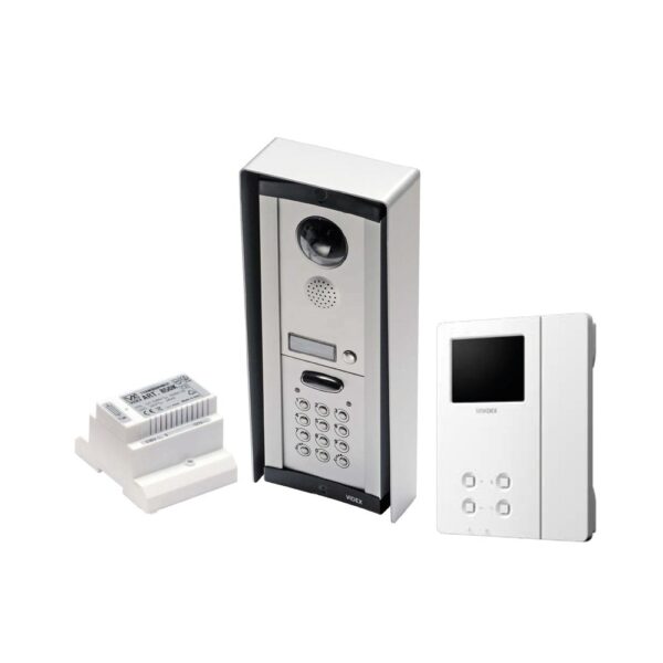 Videx VK8KC-1S/6256 one station surface mounted shrouded colour video intercom with keypad