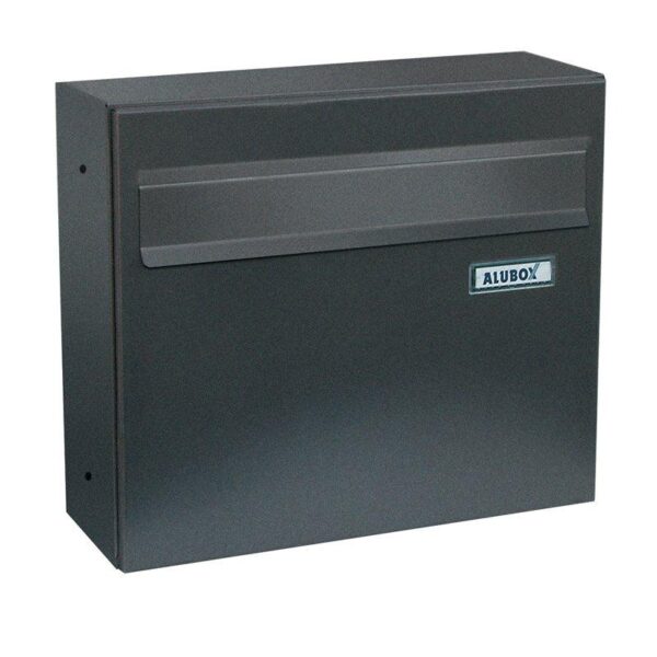 Alubox Venre rear opening Silver post box