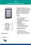 DG500 Standalone Keypad Datasheet