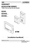 Videx NT Touch Free ESVK6788 Manual