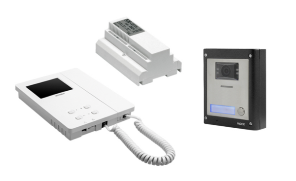 Videx ESVKC-1S/6286/M 1 way surface, 2 wire colour videokit with codelock and 6286 videophone - matt finish