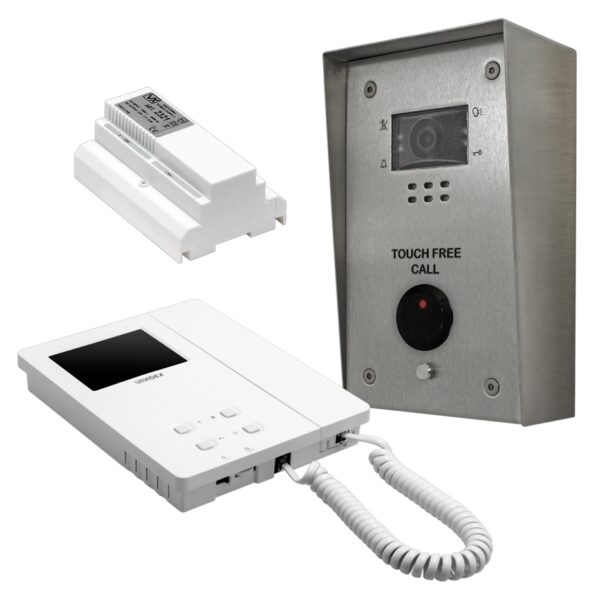 Videx ESVRKNT-1S/6286 NT series Touch Free one station video intercom  3.5" video monitor