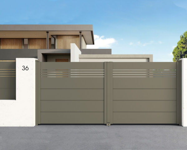 Aluminium driveway gates - Creation Olfen Fileo