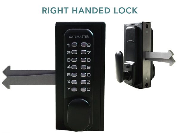 Gatemaster SGLDS60R Sliding gate lock 60mm box section single sided keypad right handed