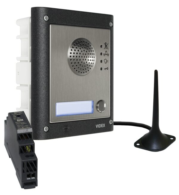 Videx GSM4K-1/M/4G one station flush 4G GSM intercom without keypad matt finish