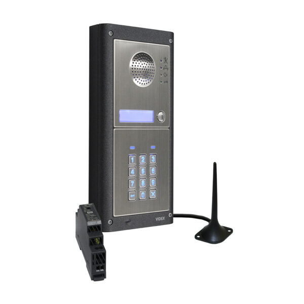 Videx GSM4KCR-1S/M/4G one station surface 4G GSM intercom with backlit keypad matt finish