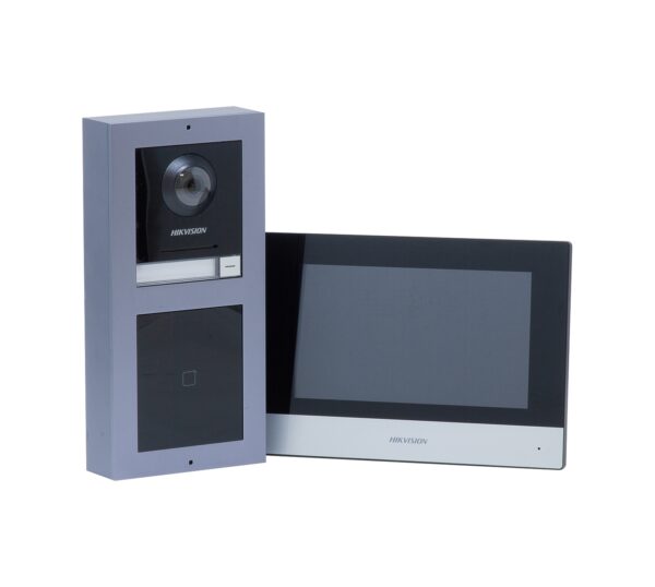 Hikvision 1 button IP video kit, touch and display and 7 inch monitor