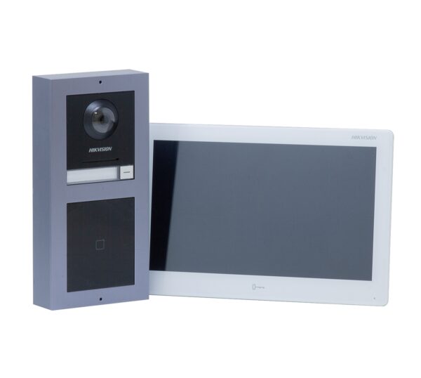 Hikvision 1 button IP video kit, touch and display and 10 inch monitor