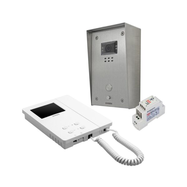 Videx IPVR-1S one station surface mounted shrouded vandal resistant IP video intercom without keypad