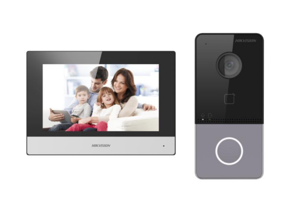 Hikvision DS-KIS603-P(C) 1 Button villa IP Video intercom and 7 inch monitor