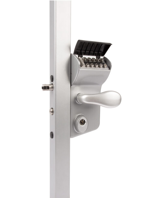 Locinox vinci double mechanical lock with code on both sides - Silver