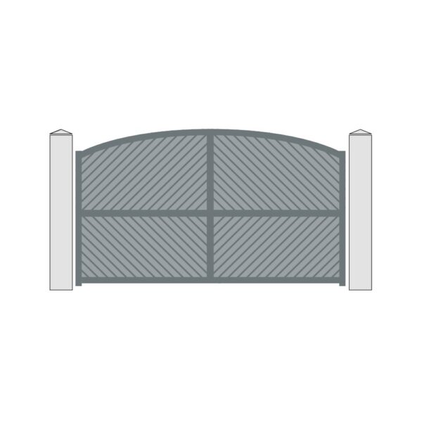 Aluminium driveway gate - Intimacy Marsala - Image 3
