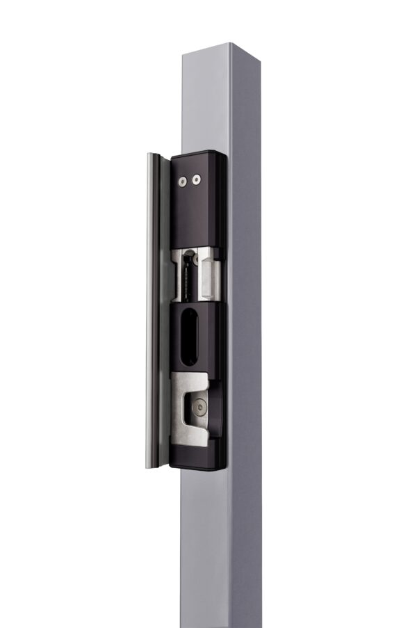 Locinox MODULEC-SH-9005 Surface mount electric security strike keep- Fail close in black