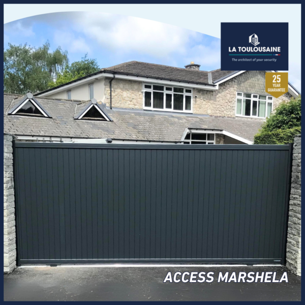 La Toulousaine Marshela Aluminium Sliding gate 3.5m x 1.8m