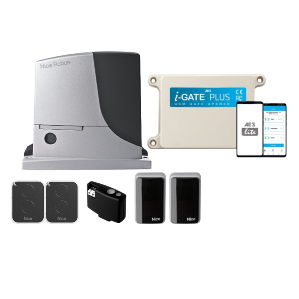 Nice RobusKit 1 + AES I-Gate Plus 4g GSM gate controller