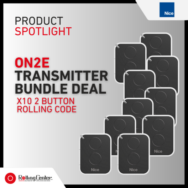 Bundlekit8 Nice ON2E 2 channel rolling code transmitter x 10