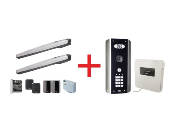 Toona above ground swing gate automation kit & wireless audio intercom with keypad bundle offer