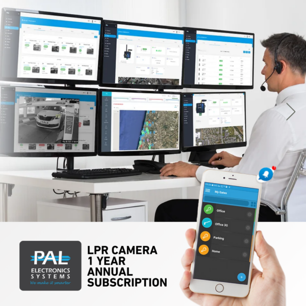 Pal Electronics CAM1003-SUBSCRIPTION 1 year annual data for LPR