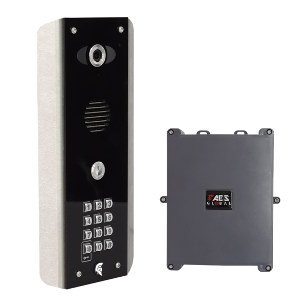 AES PRAE-4G-ABK-EU Praetorian 4G IP video intercom with keypad - black architectural model