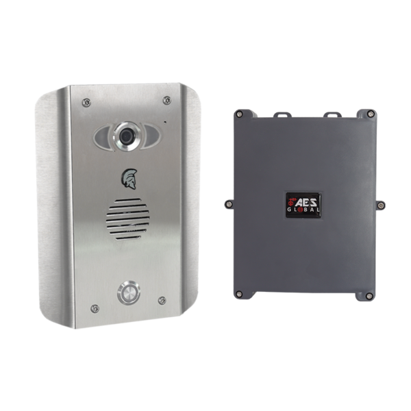 AES PRAE-4G-AS-EU Praetorian 4G IP video intercom without keypad - stainless steel model