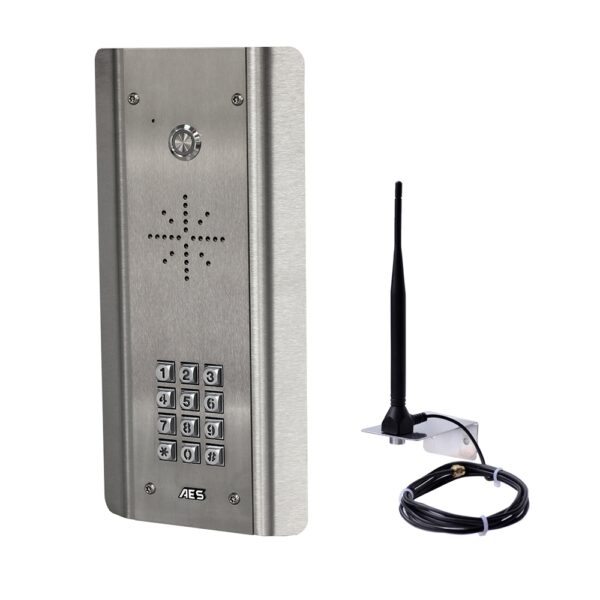 AES Prime 7 Stainless 4G GSM Intercom with keypad