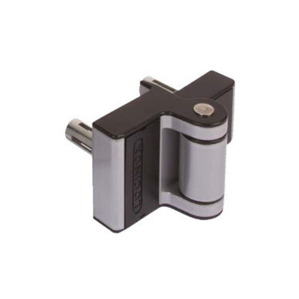 Locinox Puma compact 2-way adjustment 180° surface mounted hinge - Silver