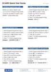DC60SS Quick start quide