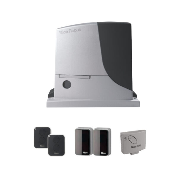 Nice Robuskit 2 24v sliding gate kit for gates up to 600kg with inductive limits