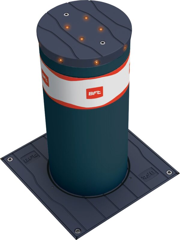 BFT RANCH B 700mm x 220mm fixed bollard with LED light crown