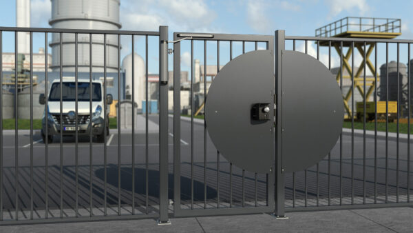 Locinox SHROUD-LA-P polyamide security shroud for surface mounted locks with free exit configuration - Image 2