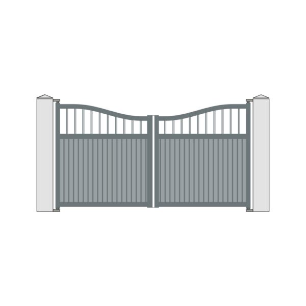 Aluminium driveway gates - Harmony Silven - Image 2
