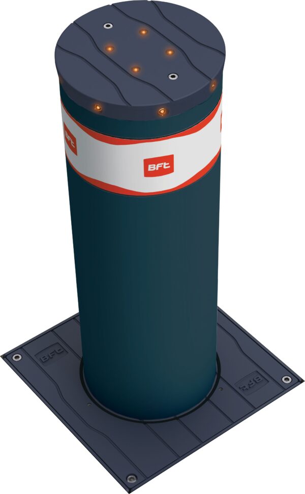 BFT STOPPYMBB 700mm electro-mechanical automatic rising bollard with LED light crown