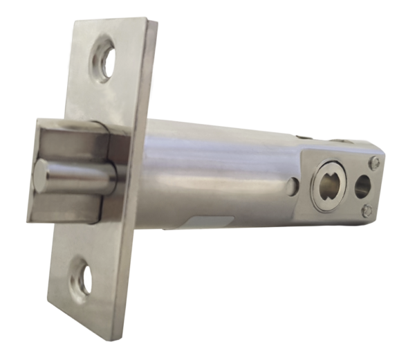 Borg BL2521ECP mechanical gate lock with back to back keypads and 60mm latch for internal doors - satin chrome finish with code reset, holdback, free turn lever function and codestar knurled knob - Image 2