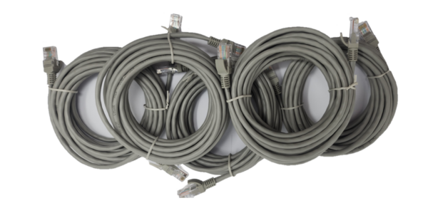 Haydon Grey 2m Cat5e RJ45 patch lead 5 Pack