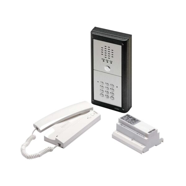 Videx VR4K-1S/CL one station surface mounted vandal resistant audio intercom with keypad
