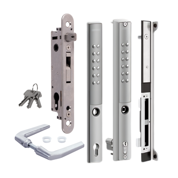 Locinox Vera 40mm Double sided code lock kit, Silver finish Keyed to differ