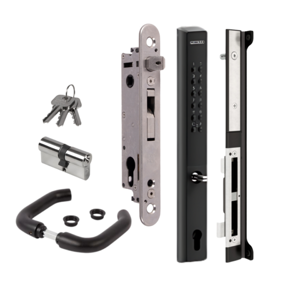Locinox Vera 40mm Single sided code lock kit, Black finish Keyed to differ