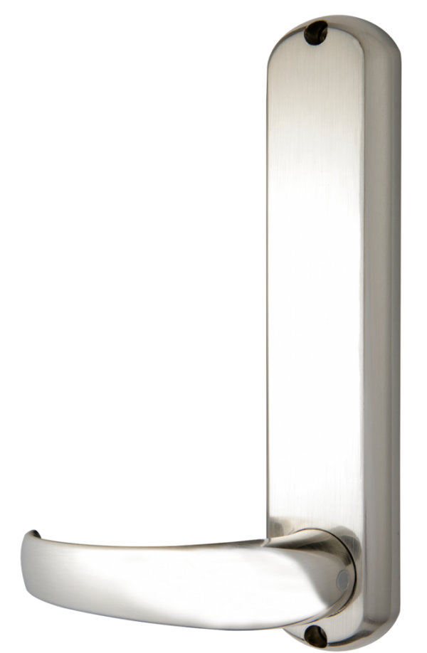 Borg BL6000 narrow style mechanical gate lock with keypad and round bar handle with inside device for internal & external doors (no latch mechanism)- satin chrome finish - Image 2