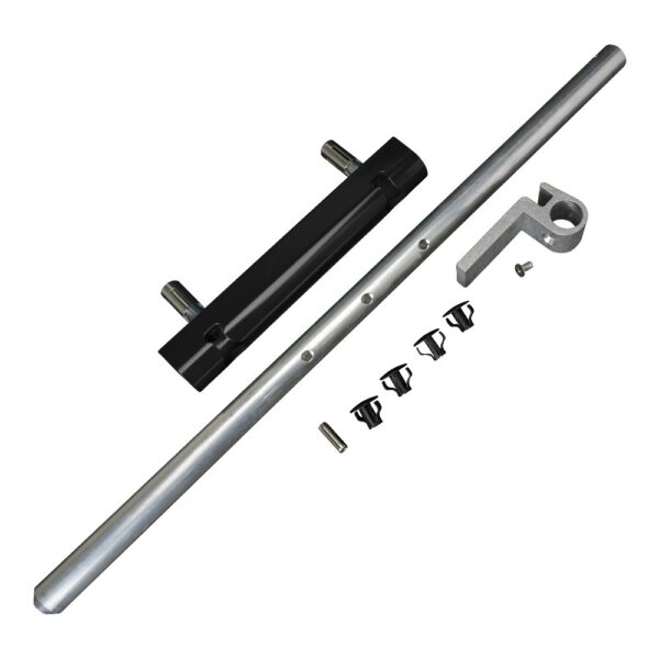Locinox VSF manual drop bolt with hot dip galvanised bolt in black