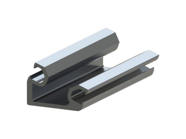ASO AL30-10W Angled aluminium profile for 45/65/85mm safety edge rubber