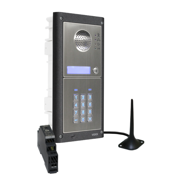 Videx GSM4KCR-1/M/4G one station flush 4G GSM intercom with backlit keypad matt finish