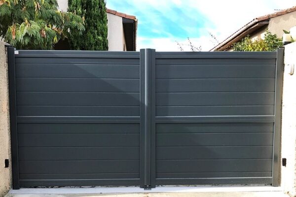 La Toulousaine Doma Aluminium Double leaf swing gates 3.5m x 1.6m - Image 2