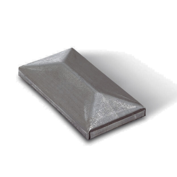 CAP 1RG Non Galvanised Black Weldable Cap with Flange 34mm x 24mm