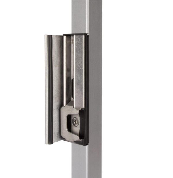 Locinox SHKL9005QF2K Black security keep for 40mm - 60mm box section
