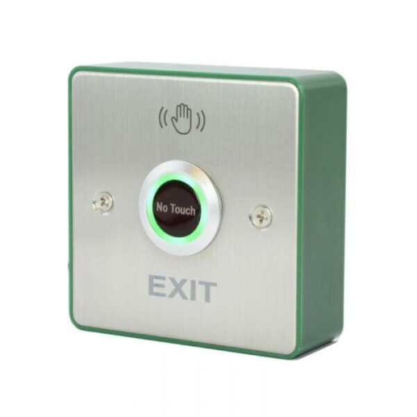 SRS-TF Square waterproof touch-free surface mount exit button